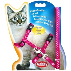 Комплект Nobby 78009 (поводок + шлейка) розовый