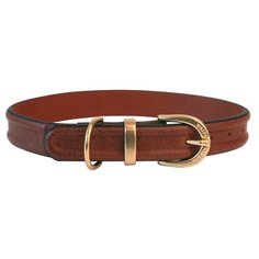 Ошейник Waifs & Strays Classic с проточиной M, длина ошейника 47 см, обхват шеи 30-36 см коричневый