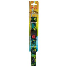 Ошейник с пряжкой фастекс-фиксатор 25 мм x 50 см "Модерн", цвет: зелёный Zoo One