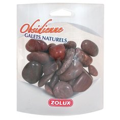 Галька для аквариума Zolux "Вулканическая магма", коричневая, 330 г