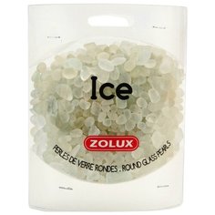 Украшения для аквариума стеклянные Zolux "Лёд", белый, 472 г