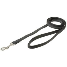 Поводок для собак ZooOne с карабином профессиональный с латексом черный 1.5 м 15 мм