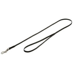 Поводок для собак ZooOne с карабином (лента-чулок) черный 0.75 м 7 мм