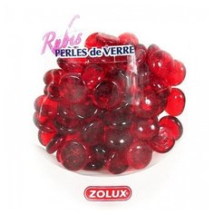 Украшения для аквариума стеклянные Zolux "Рубин", красный, 410 г