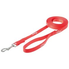 Поводок для собак ZooOne с карабином V.I.Pet красный 3 м 20 мм