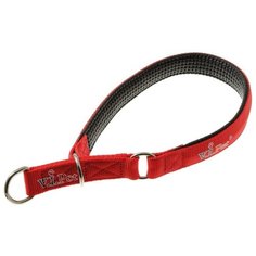 Ошейник-удавка ZooOne полуудавка с неопреном 25 мм, обхват шеи 58-68 см красный