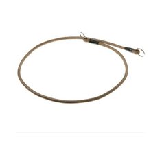 Ошейник-удавка ZooOne с 2-я кольцами круглый 6 мм, длина ошейника 80 см оливковый