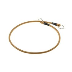 Ошейник-удавка ZooOne с 2-я кольцами круглый 6 мм, длина ошейника 60 см золото