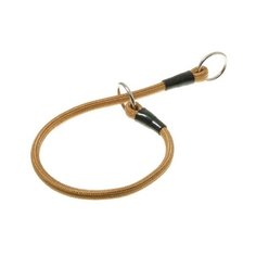 Ошейник-удавка ZooOne с 2-я кольцами круглый 6 мм, длина ошейника 30 см золото