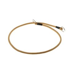 Ошейник-удавка ZooOne с 2-я кольцами круглый 6 мм, длина ошейника 70 см золото