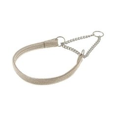 Ошейник-удавка ZooOne Полуудавка с цугом 10 мм, обхват шеи 24-30 см кэмел