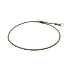 Ошейник-удавка ZooOne с 2-я кольцами круглый 6 мм, длина ошейника 85 см оливковый