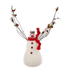 Фигурка декоративная Снеговик, 718646, 32*12*34 см. РЕМЕКО
