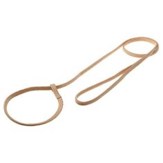 V.I.Pet. Поводок-затяжка с петлёй (лента-чулок), цвет: бежевый, 7 мм x 120 см Zoo One