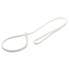 V.I.Pet. Поводок-затяжка с петлёй (лента-чулок), цвет: белый, 7 мм x 90 см Zoo One