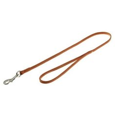 V.I.Pet. Поводок с карабином (лента-чулок), цвет: светло-коричневый, 5 мм x 75 см Zoo One