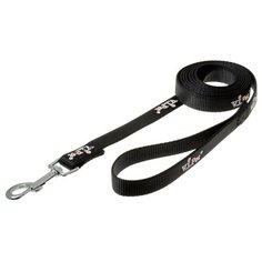 V.I.Pet. Поводок с карабином, 20 мм x 2 м (черный) Zoo One