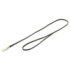 V.I.Pet. Поводок с золотистым карабином (лента-чулок), цвет: черный, 5 мм x 75 см Zoo One