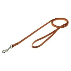 V.I.Pet. Поводок с карабином (лента-чулок), цвет: светло-коричневый, 7 мм x 120 см Zoo One