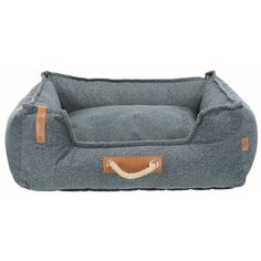 Лежак с бортиком Trixie "BE NORDIC Fohr", 60x50 см, цвет: серый