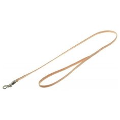 V.I.Pet. Поводок с карабином (лента-чулок), цвет: бежевый, 7 мм x 75 см Zoo One