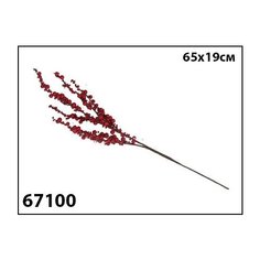 Елочное украшение Marko Ferenzo "Russian Winter. Веточка с ягодами" (цвет: красный, 65х19 см)