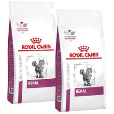 Сухой корм ROYAL CANIN RENAL RF23 для взрослых кошек при хронической почечной недостаточности (4 + 4 кг)