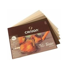 Альбом для пастели CANSON Mi- Teintes 32*41см, 160гр. 30л 5 коричневых цветов, склейка