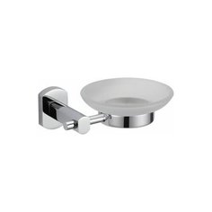 S-009959 SAVOL Aqua Мыльница стеклянная для ванной настенная, латунная. Хром