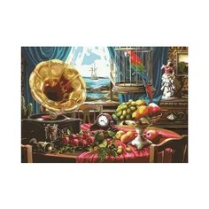 Раскраска по номерам на картоне "Красивый натюрморт", формат А3 Рыжий кот