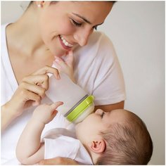 Бутылочка для кормления "Comotomo. Natural Feel Baby Bottle", 150 мл, цвет розовый