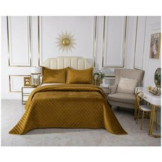 Покрывало с наволочками Sofi de Marko Натаниэль Горчичный 240х260