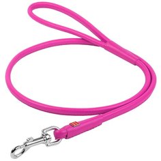 Поводок кожаный круглый для собак розовый 4 мм 183 см Collar WauDog Glamour (1 шт)