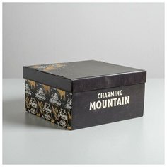 Коробка складная «Брутальность», 28 х 28 х 15 см Дарите счастье