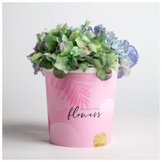 Кашпо Beautiful flowers, 1,6 л, 14 х 14 см Дарите счастье