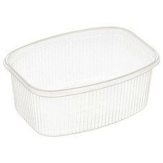 Одноразовые контейнеры без крышки, 500 мл, 100 штук, 138х102 мм, прозрачные Юпласт