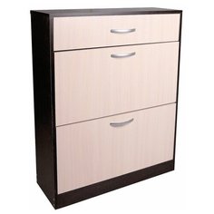 Обувница 782х280х960 Венге темный/Венге светлый Клик Мебель