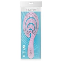 Solomeya, Гибкая био-расческа для волос Розовая волна