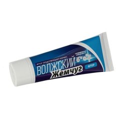 Зубная паста Волжский жемчуг фтор, без футляра, 100 г Весна