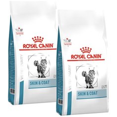 Сухой корм ROYAL CANIN SKIN & COAT для стерилизованных кошек с чувствительной кожей и шерстью (3,5 + 3,5 кг)