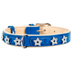 Ошейник COLLAR Brilliance Звездочка 4892, обхват шеи 27-36 см синий