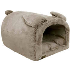 Домик для собак и кошек Зоогурман Tеddy bear M 50х35х30 см серый