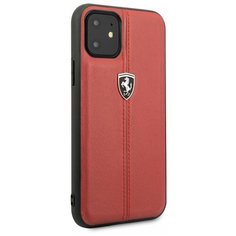 Чехол Ferrari для iPhone 11 Heritage W Hard Leather Red