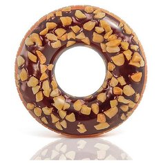 Круг "Пончик шоколадно-ореховый", 114 см Intex