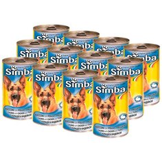 Влажный корм для собак Simba индейка, курица 12 шт. х 1.23 кг