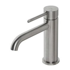 NK ROUND INOX Смеситель для раковины, без ДК, брашированная нержавеющая сталь Noken