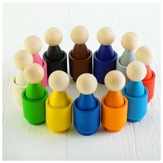 Сортер «Гномики в стаканчиках « 12 шт. Ulanik