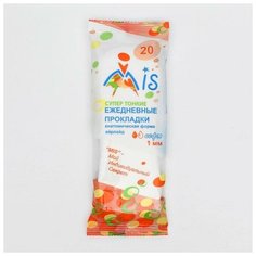 Прокладки ежедневные "Mis" супер тонкие айрлайд софт анатомическая форма 20 шт/уп