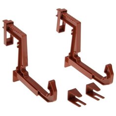 Крепление для балконных ящиков универсальное, 2 шт, цвет терракотовый Idea (М Пластика)