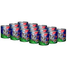 Консервы MON AMI для взрослых кошек кусочки в соусе с кроликом (250 гр х 15 шт)